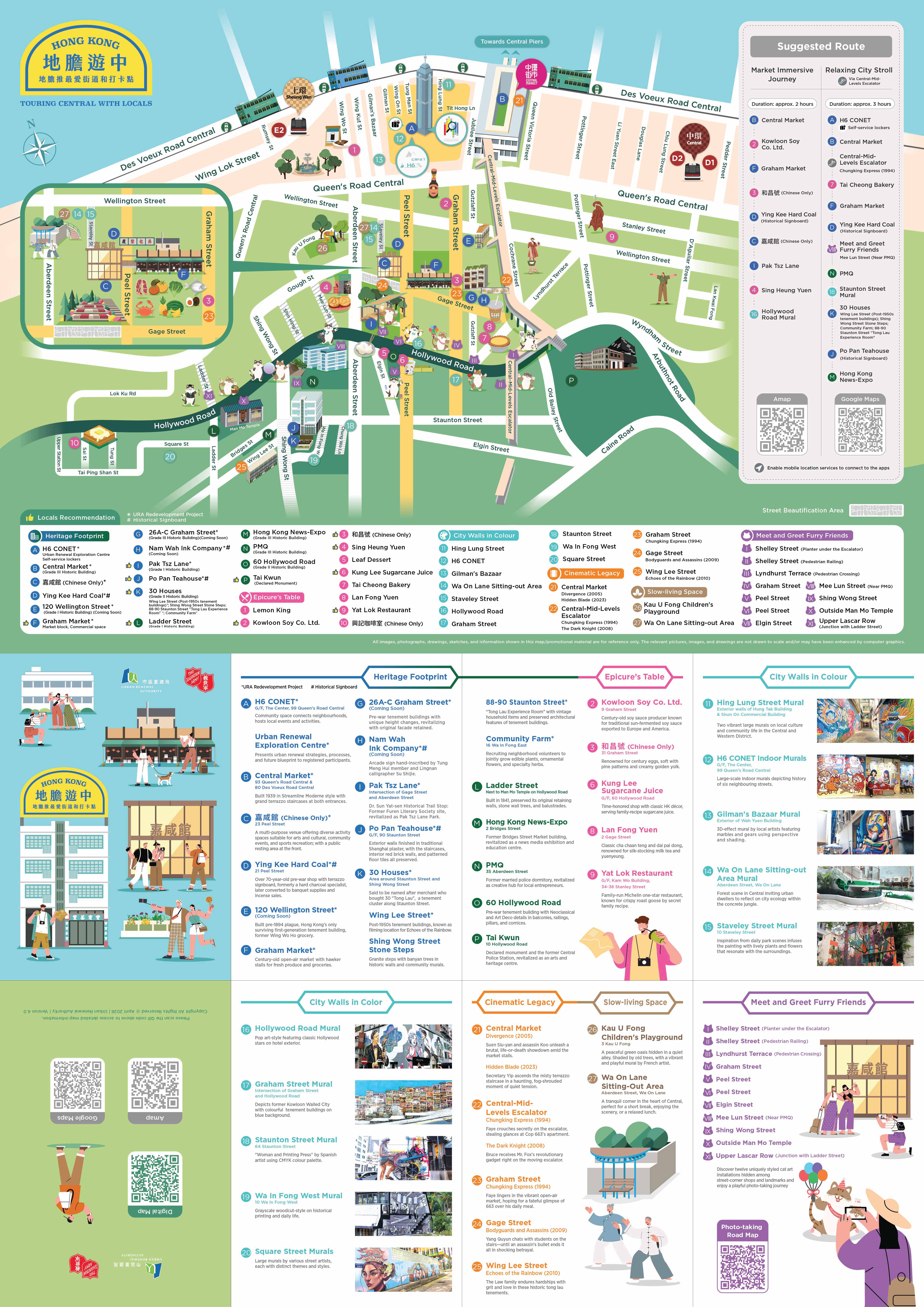 Touring Central with Locals Map 